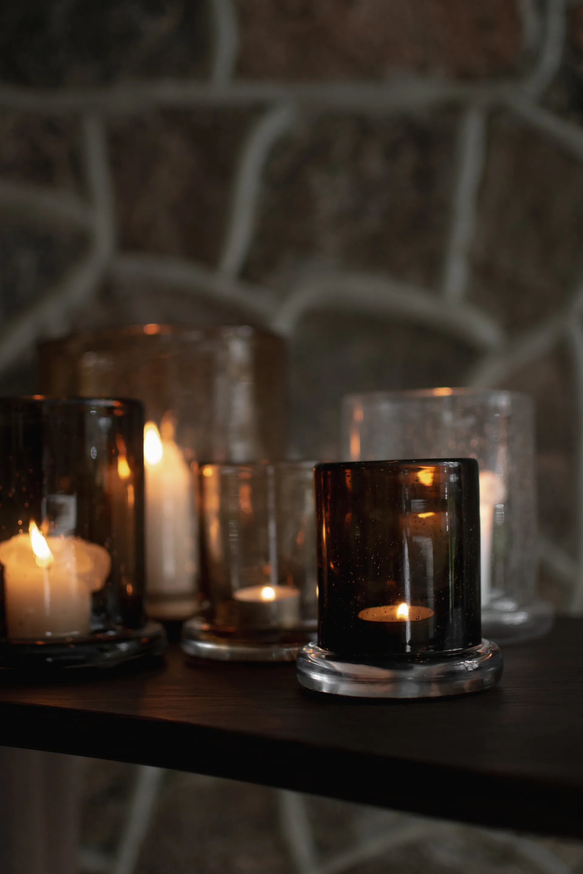 Bubble porta-velas Ø10 cm, Brown DBKD