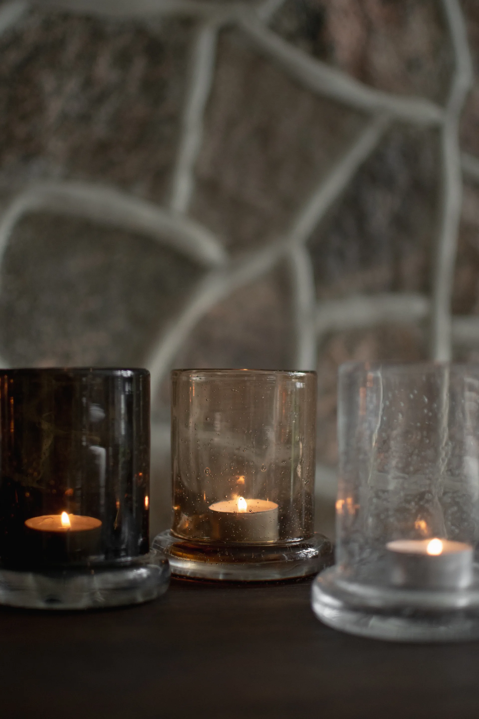 Bubble porta-velas Ø10 cm, Brown DBKD