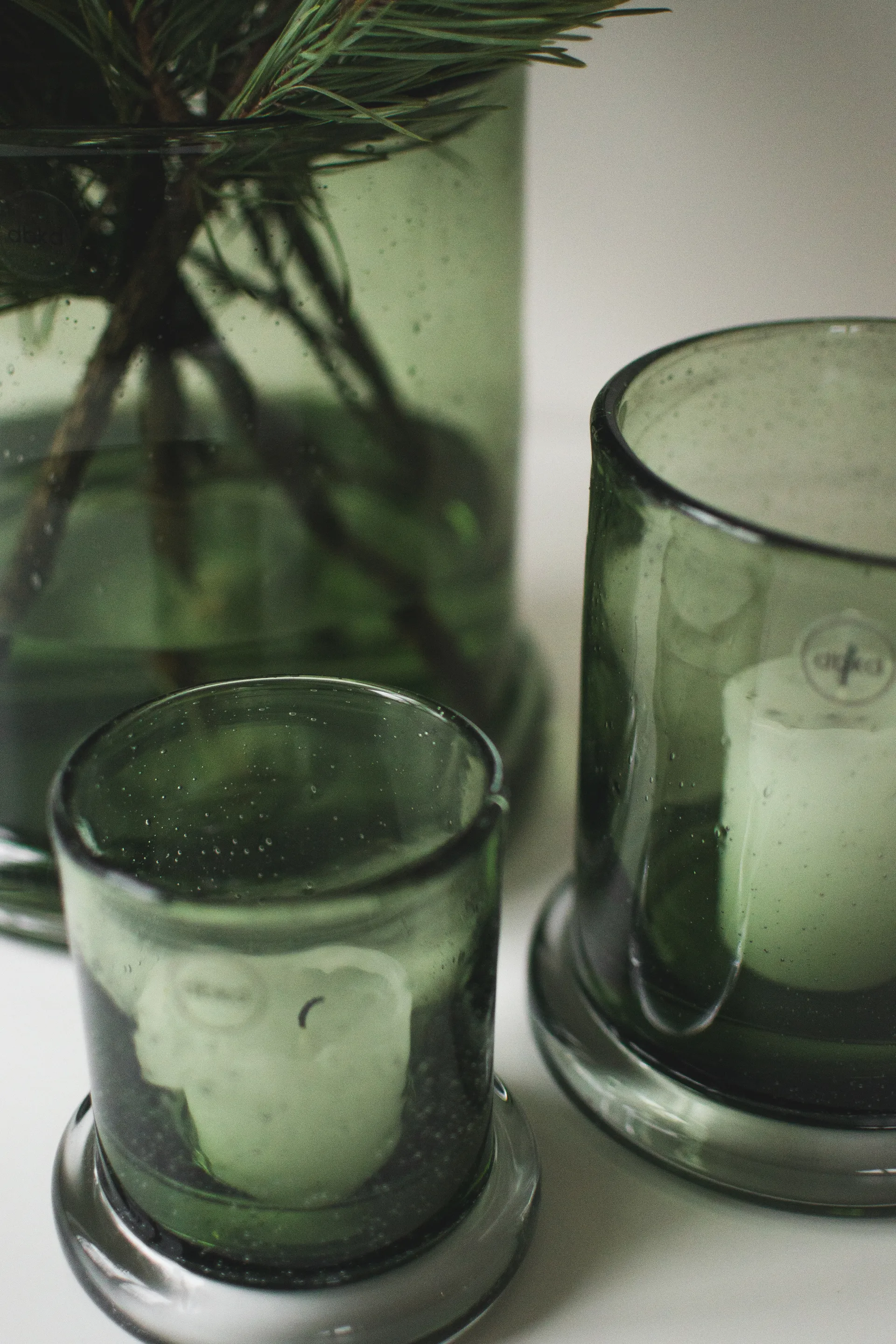 Bubble porta-velas Ø10 cm, Verde DBKD