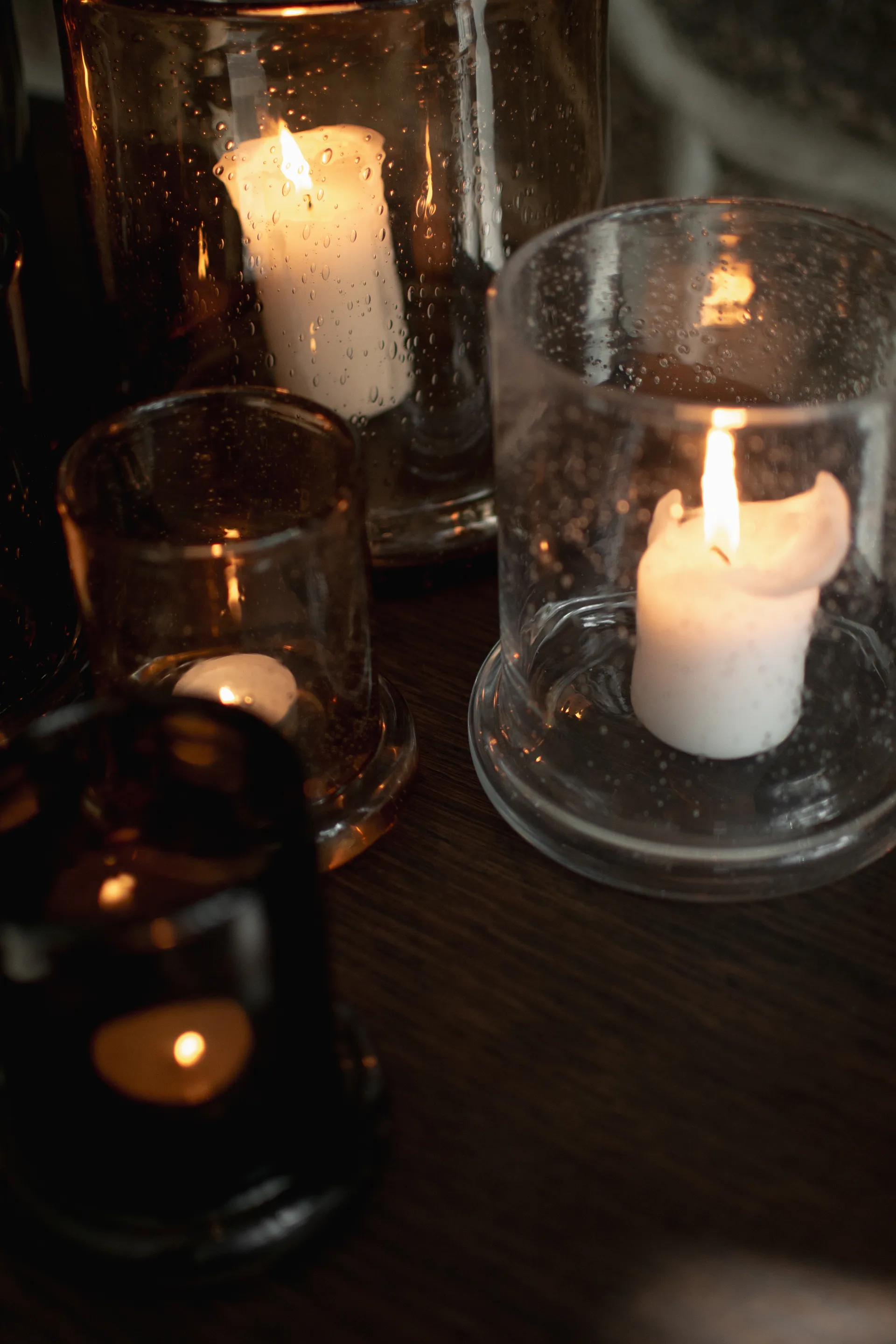 Bubble porta-velas Ø14 cm, Clear DBKD