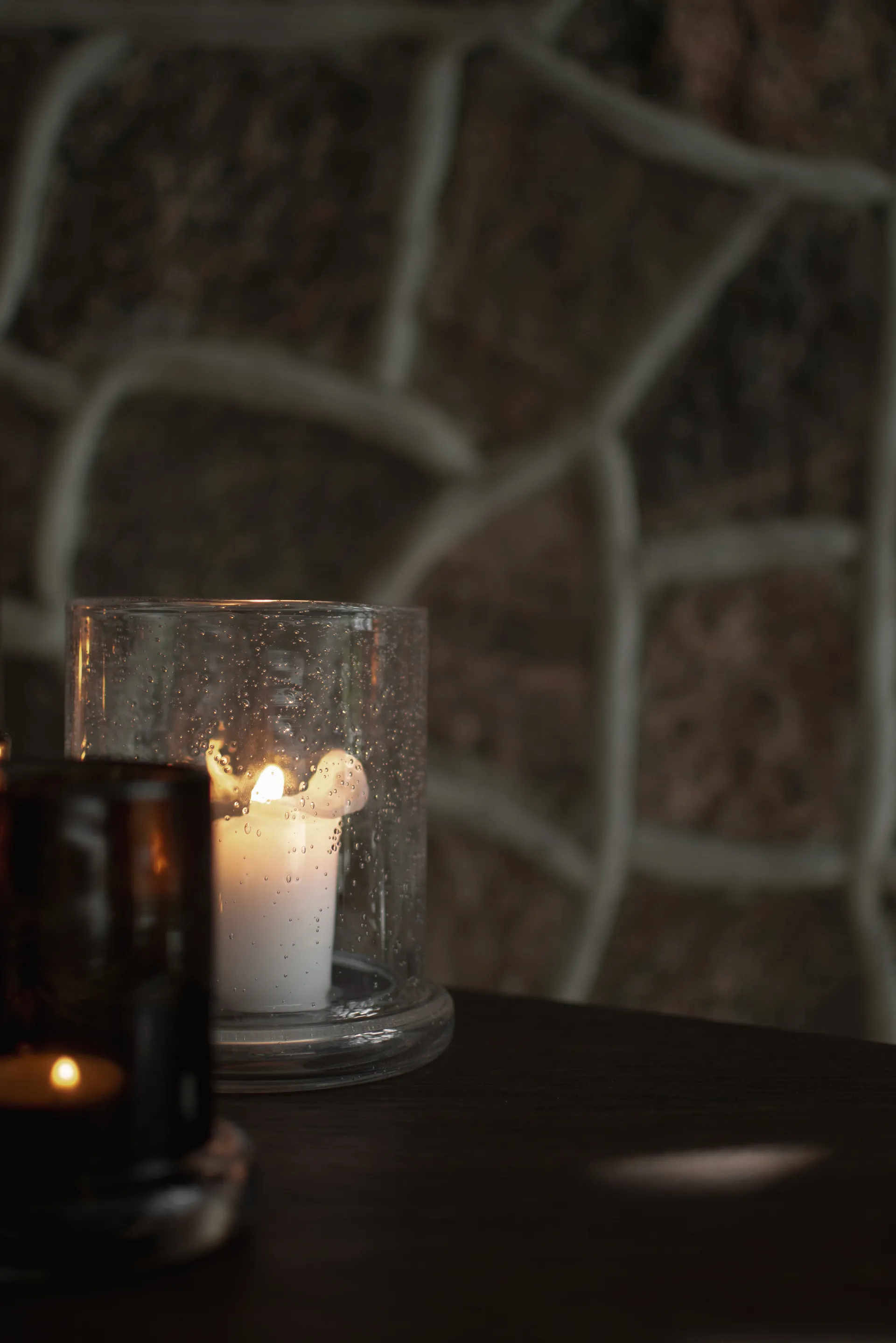 Bubble porta-velas Ø14 cm, Clear DBKD