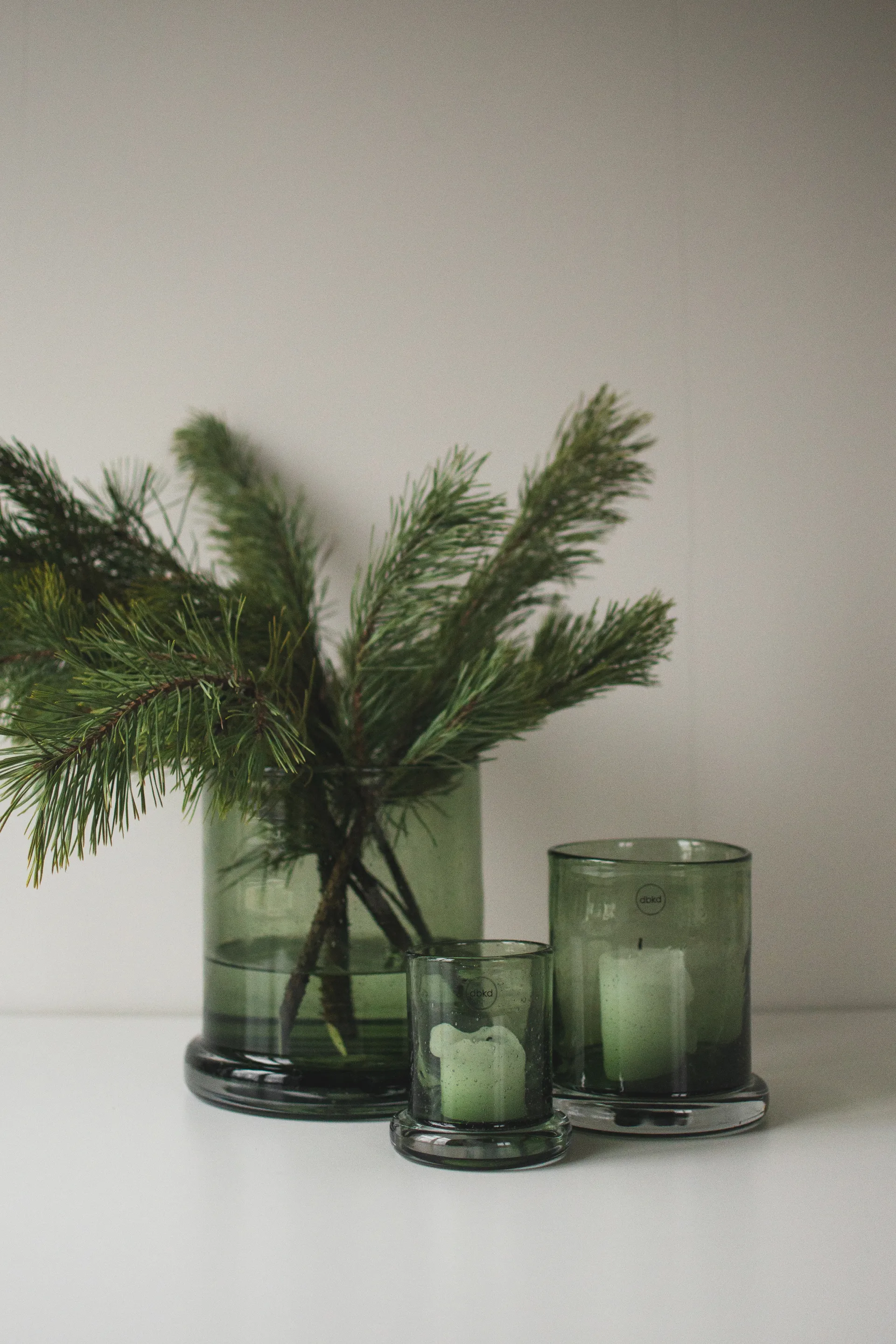 Bubble porta-velas Ø14 cm, Verde DBKD