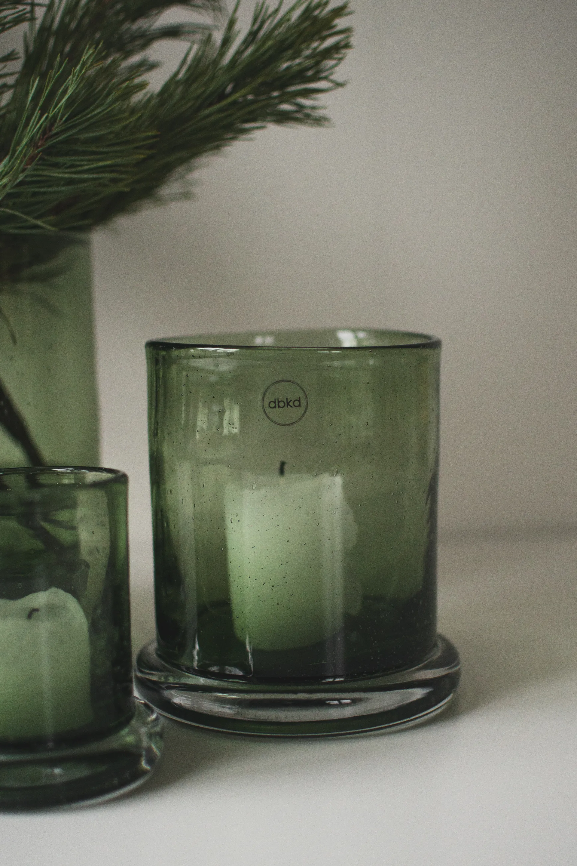 Bubble porta-velas Ø14 cm, Verde DBKD