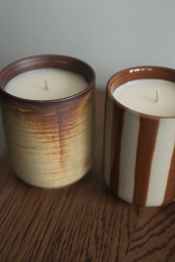 Burn vela perfumada 60 h - Creme-castanho - DBKD