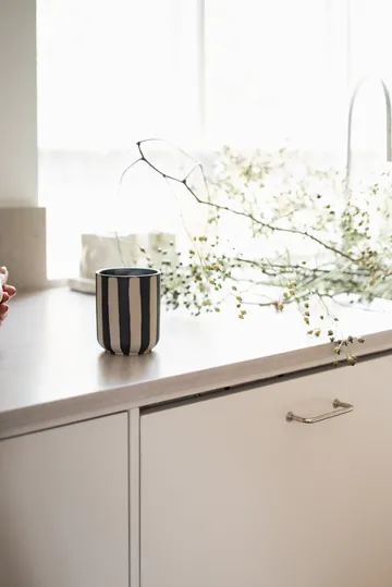 Burn vela perfumada 60 h - Stripe preto - DBKD