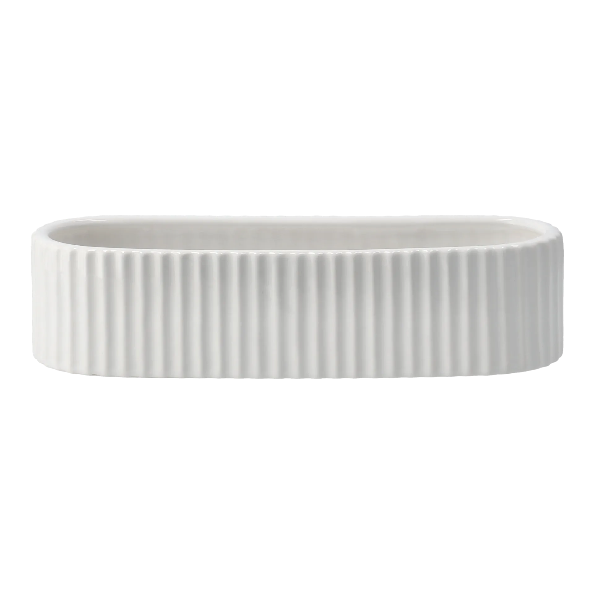 Castiçal Advento 30 cm Stripe, Branco brilhante DBKD