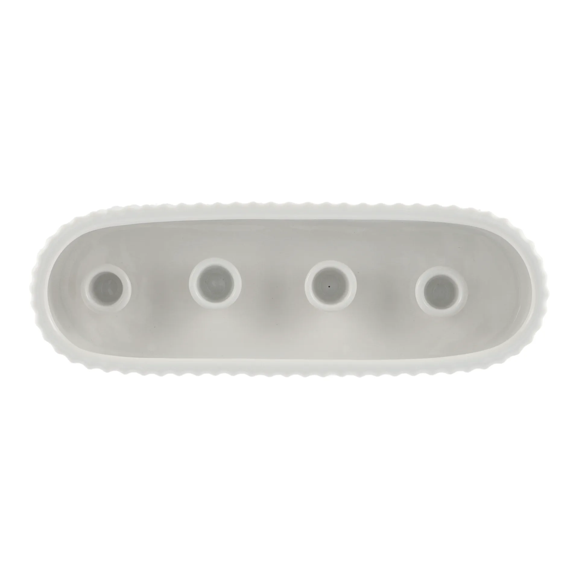 Castiçal Advento 30 cm Stripe, Branco brilhante DBKD