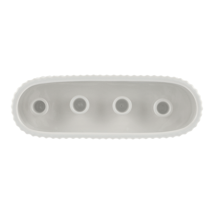 Castiçal Advento 30 cm Stripe, Branco brilhante DBKD