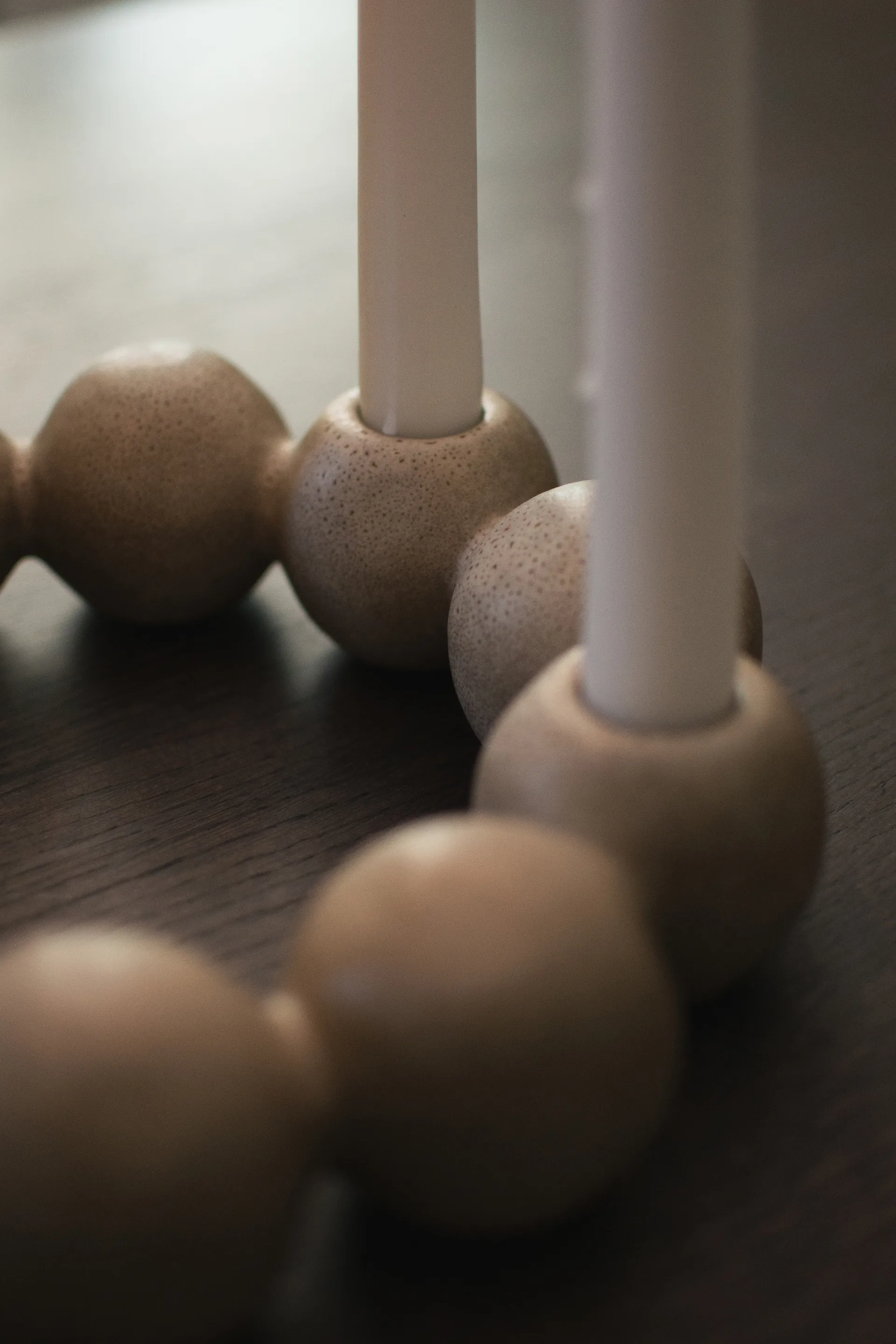 Castiçal Bright Ø27 cm, Beige DBKD