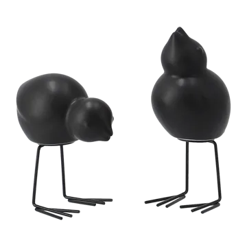 DBKD Swedish Birds decoração de Páscoa 2 unidades - Black - DBKD