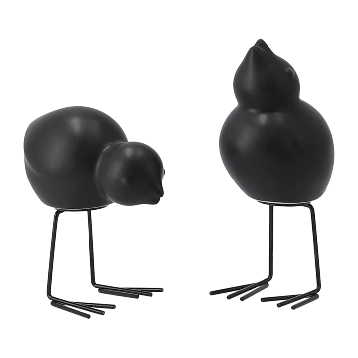 DBKD Swedish Birds decoração de Páscoa 2 unidades - Black - DBKD