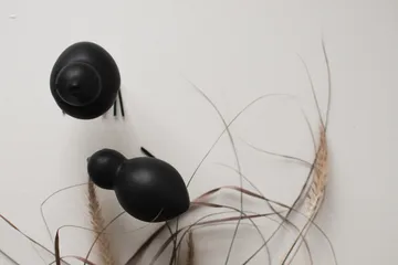 DBKD Swedish Birds decoração de Páscoa 2 unidades - Black - DBKD