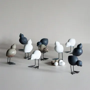 DBKD Swedish Birds decoração de Páscoa 2 unidades - Black - DBKD