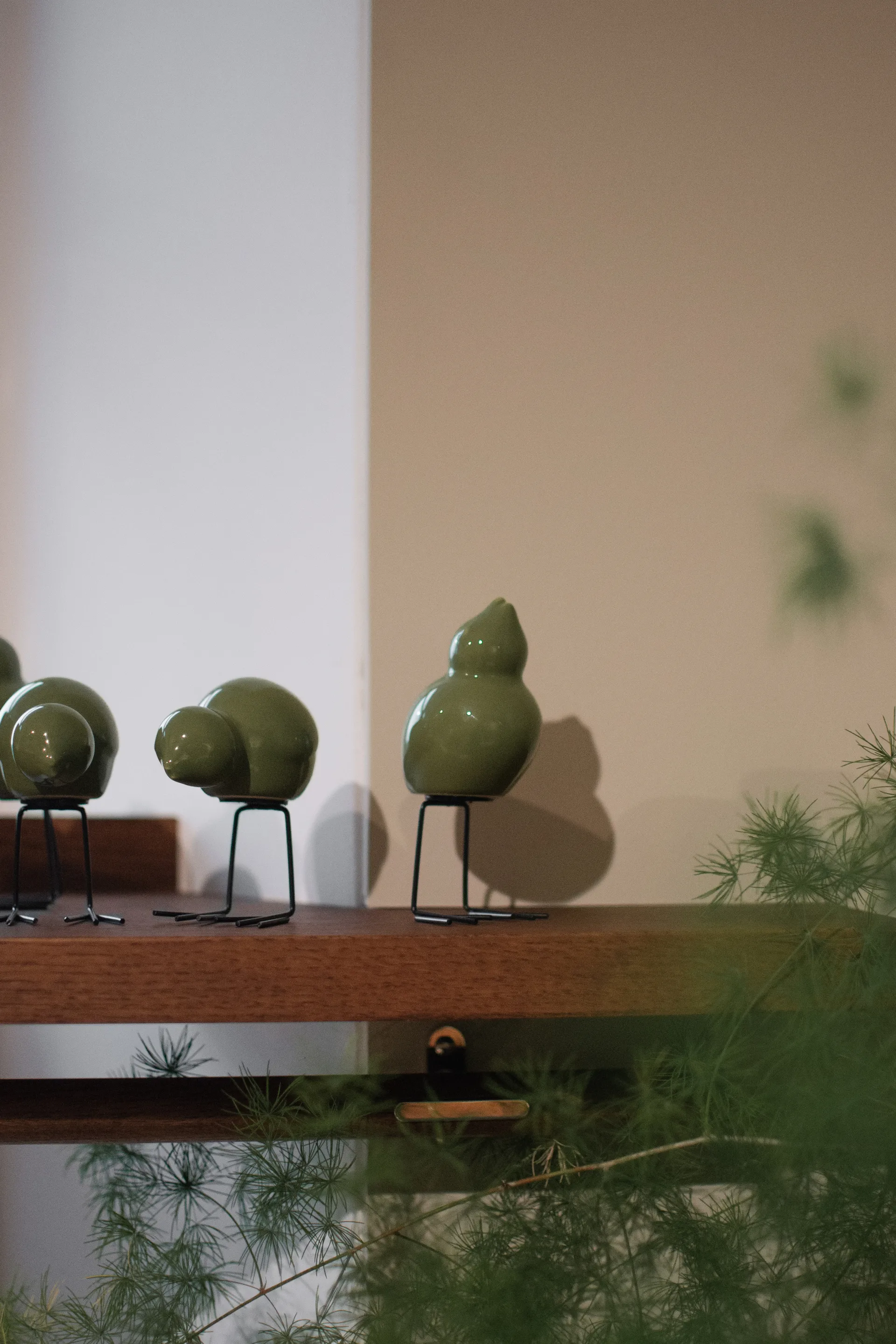 DBKD Swedish Birds decoração de Páscoa 2 unidades, Shiny green DBKD