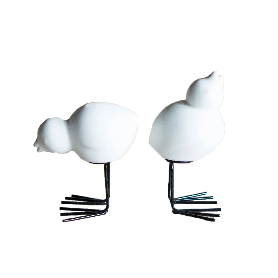 DBKD Swedish Birds decoração de Páscoa 2 unidades, White DBKD