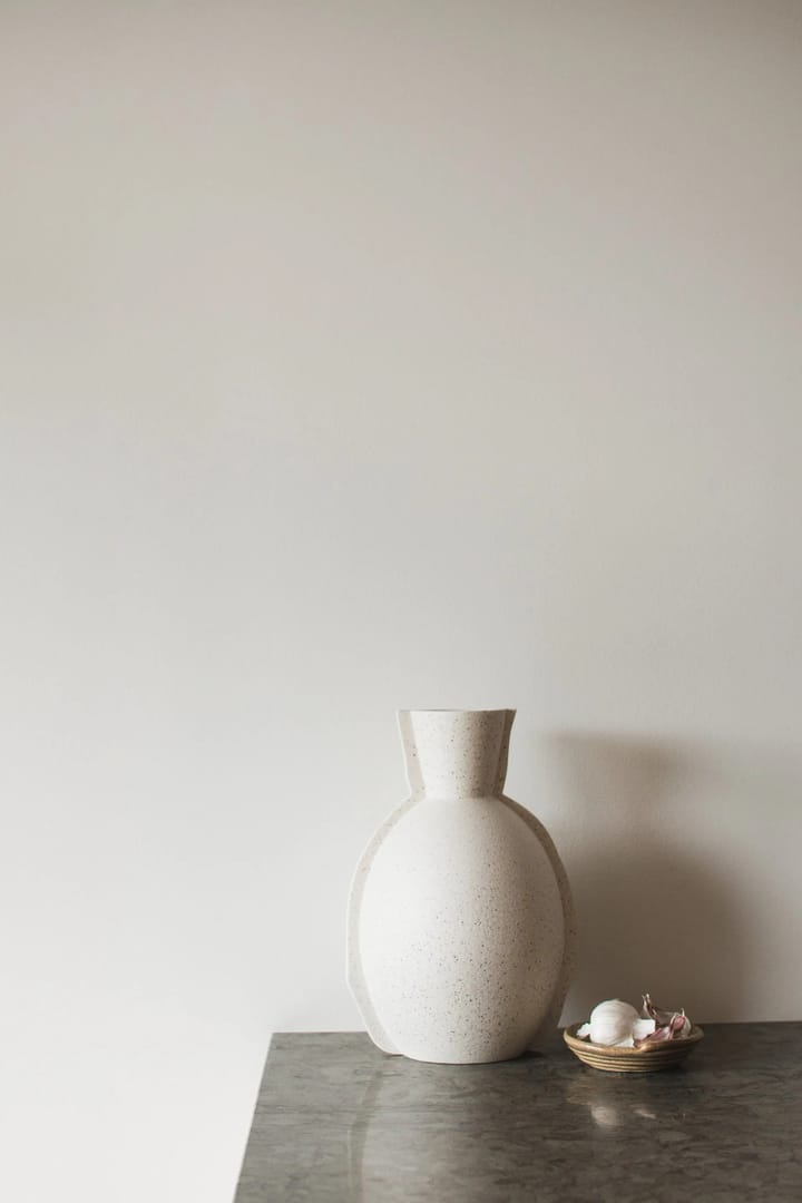 Edge vaso H30 cm, Creme dot DBKD