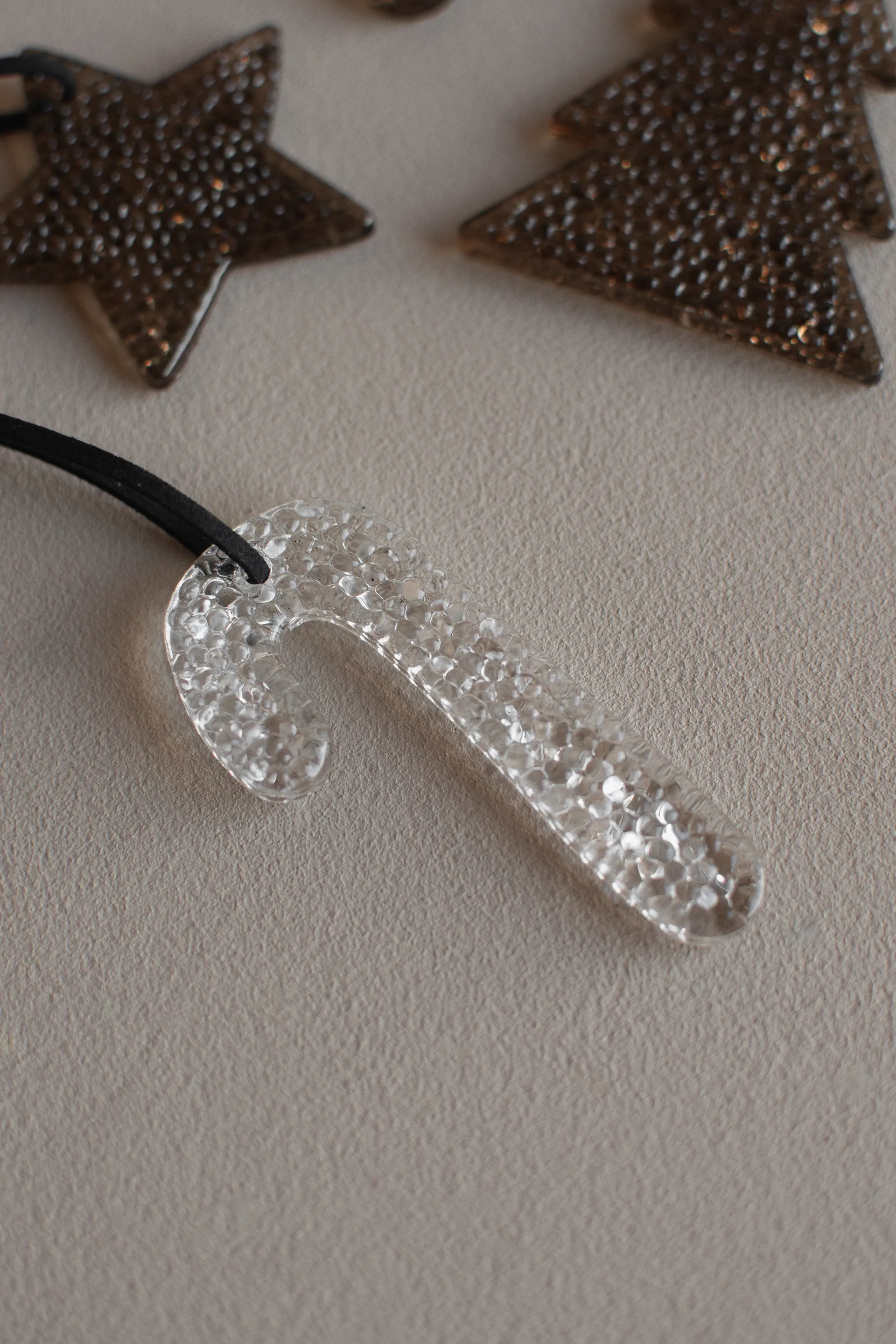 Enfeite Airy Hanging Candy Cane, Clear DBKD