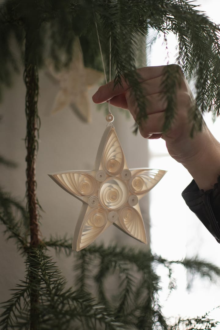 Enfeite de Natal Paper Star 10,5 cm, White DBKD