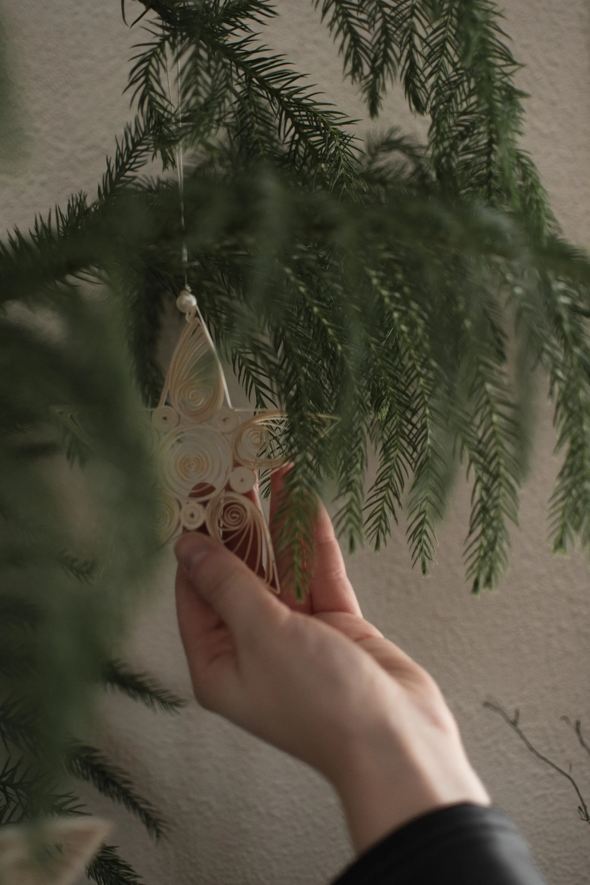 Enfeite de Natal Paper Star 10,5 cm, White DBKD