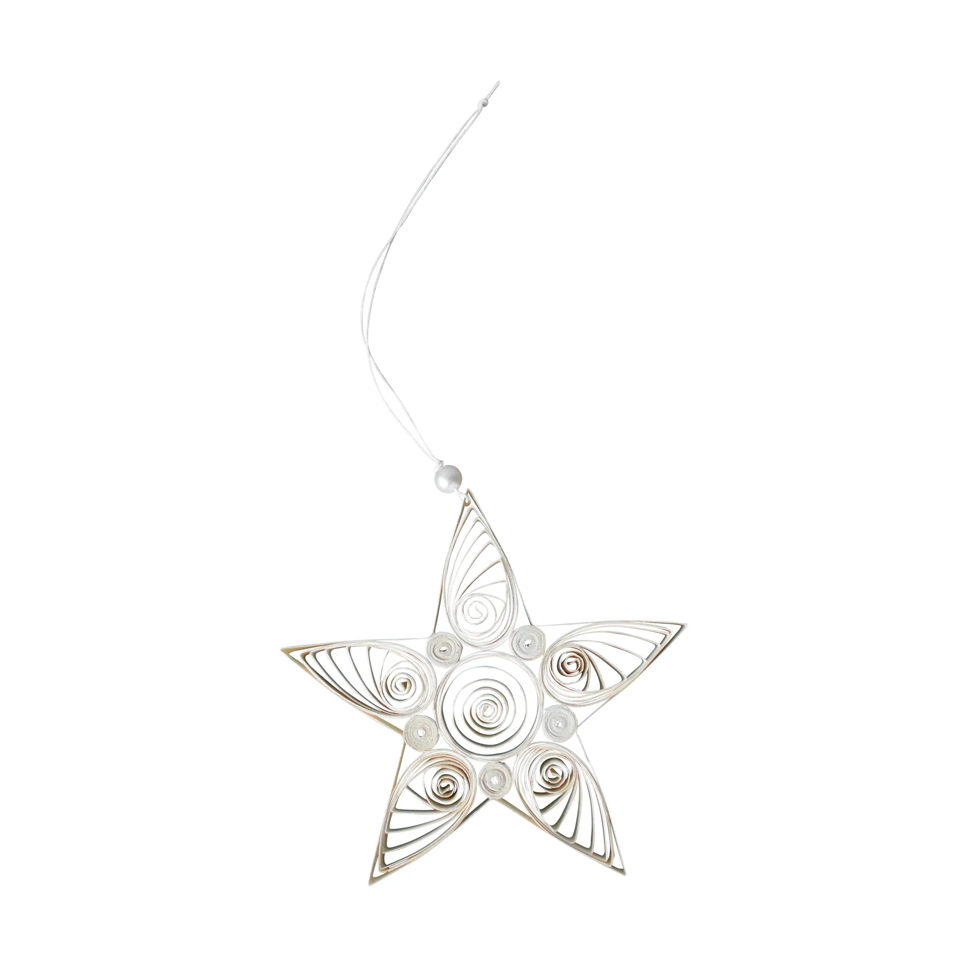 Enfeite de Natal Paper Star 13 cm, White DBKD