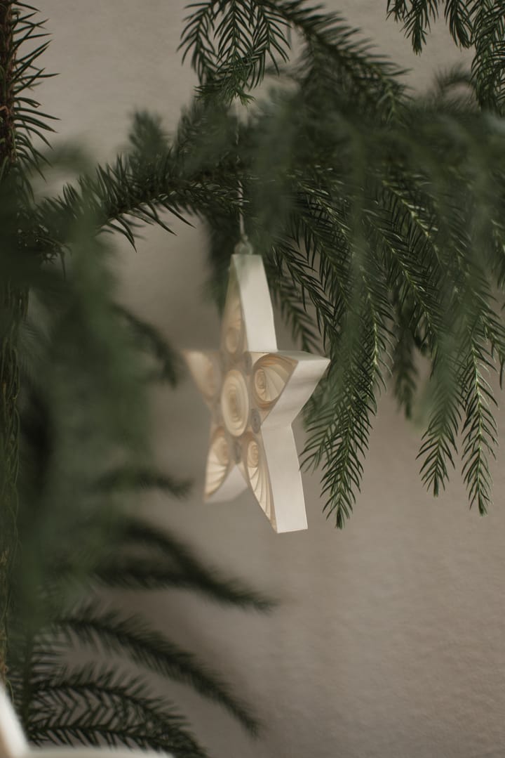 Enfeite de Natal Paper Star 13 cm, White DBKD