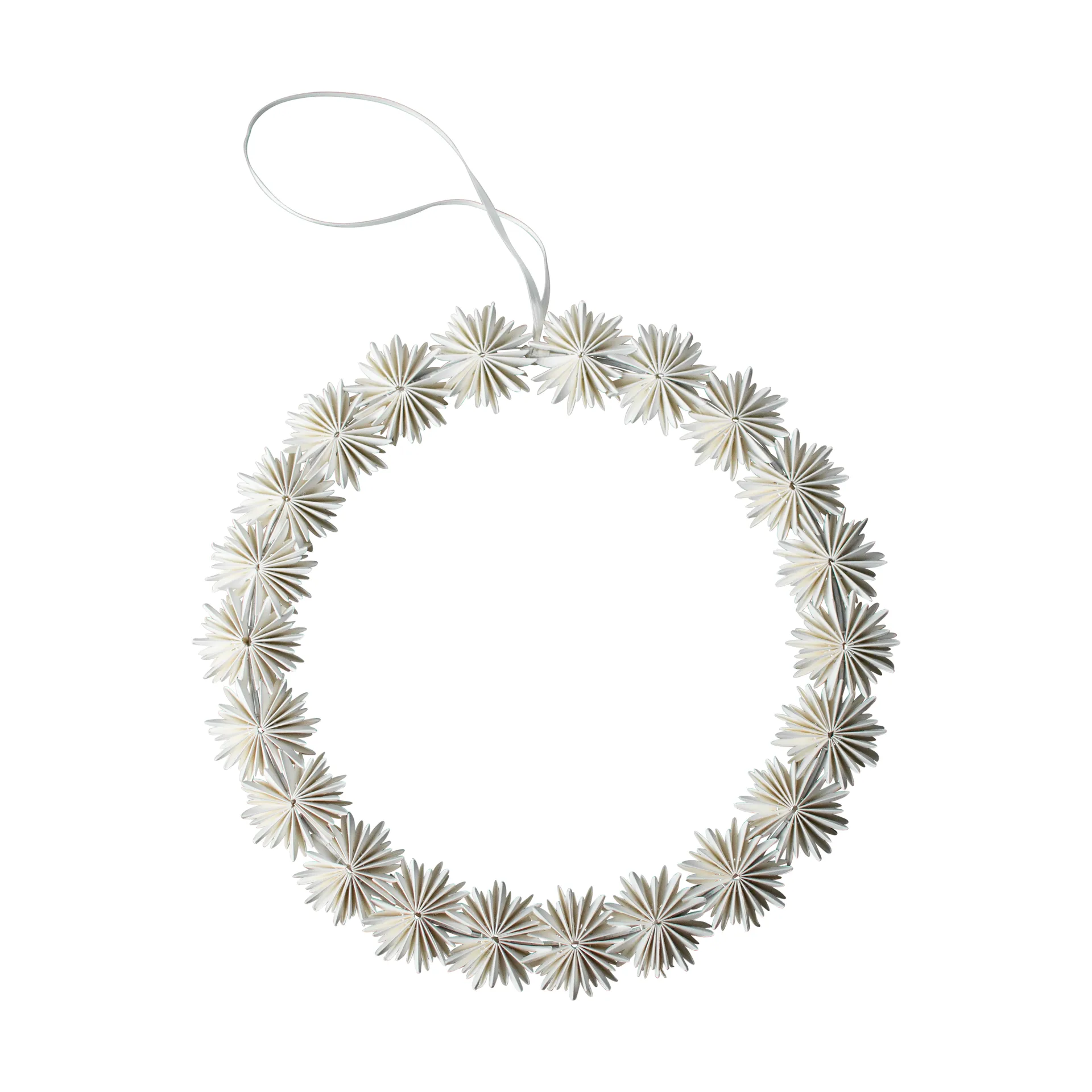 Enfeite Grinalda Paper Flakes, White DBKD