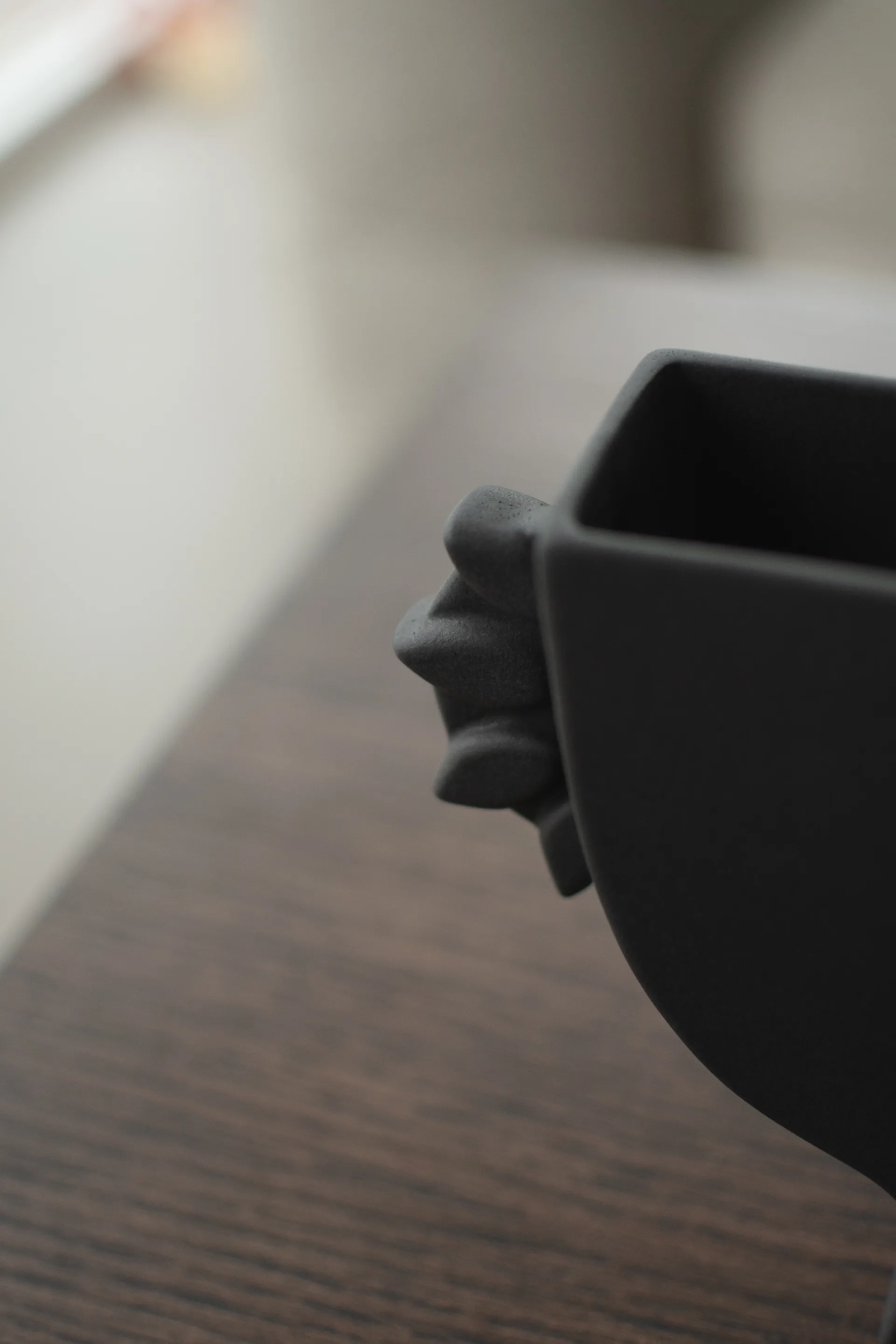 Flat vaso 16 cm, Preto DBKD