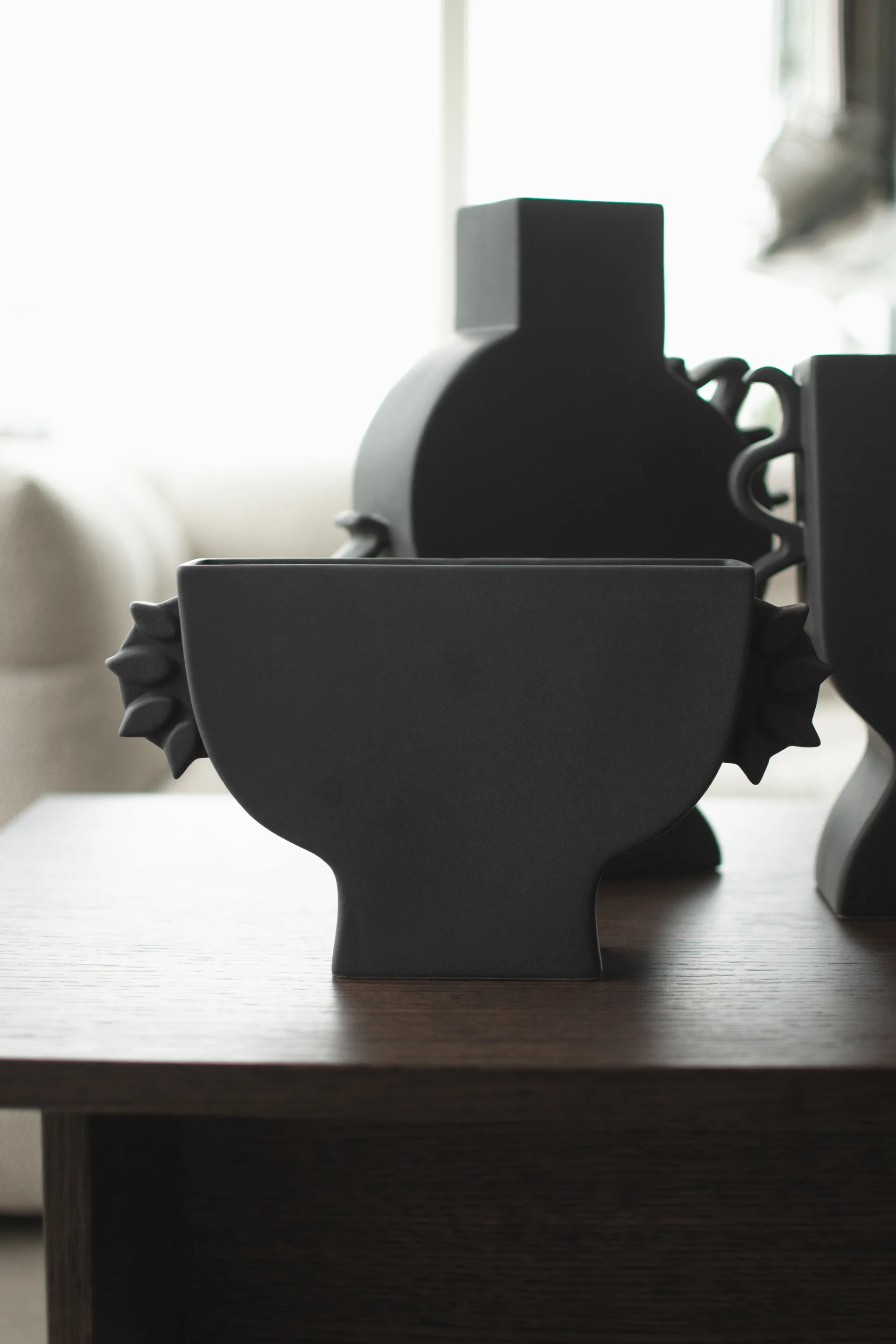 Flat vaso 16 cm, Preto DBKD