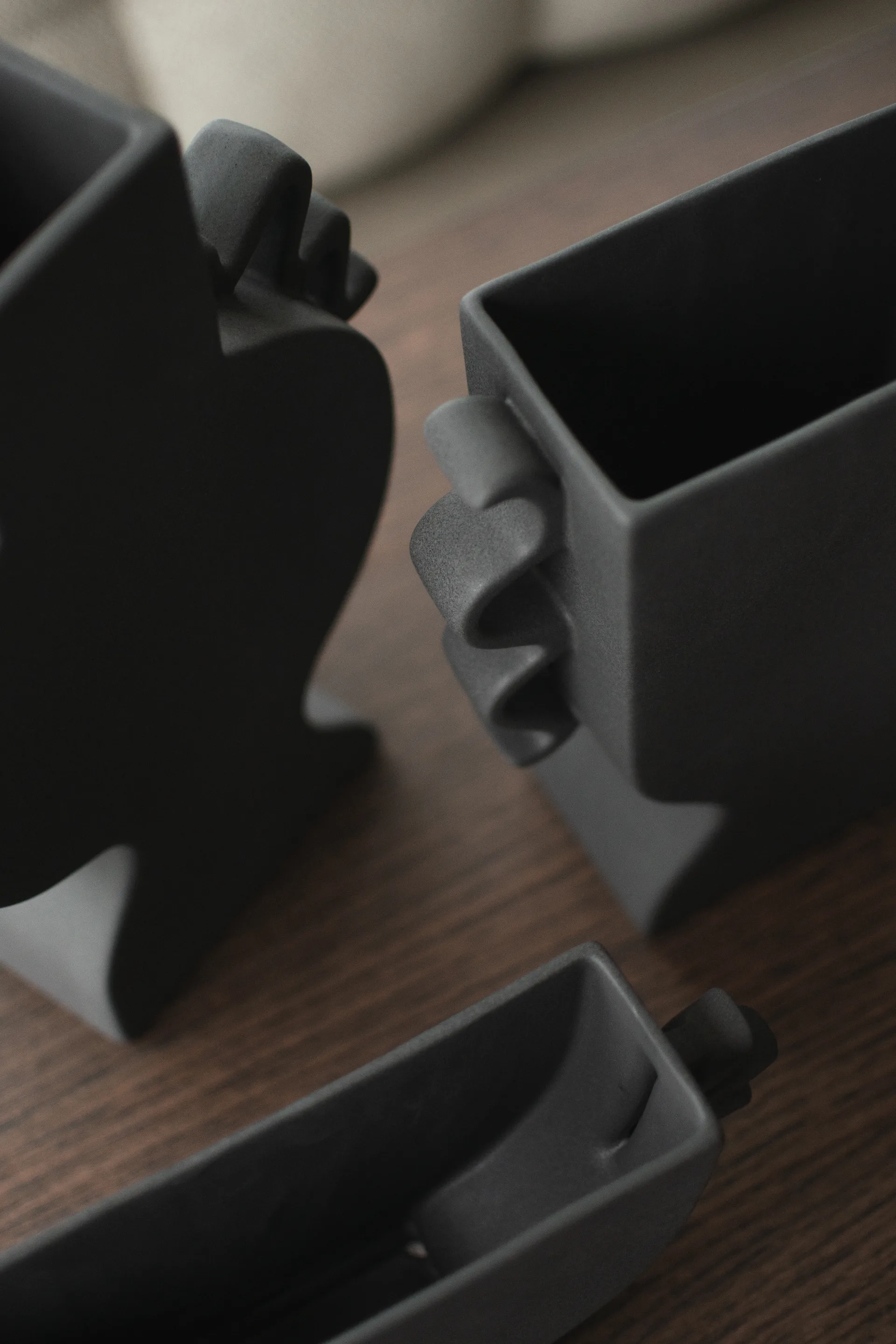 Flat vaso 25 cm, Preto DBKD