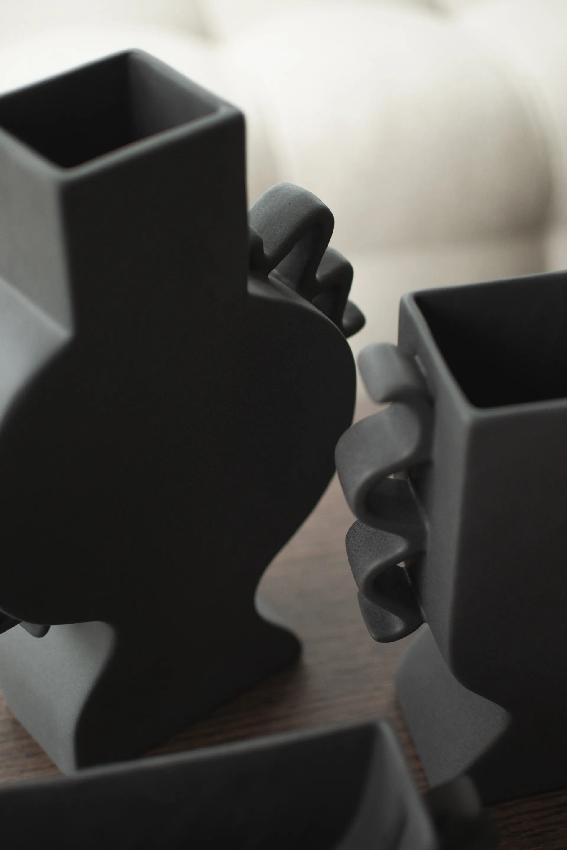 Flat vaso 33 cm, Preto DBKD