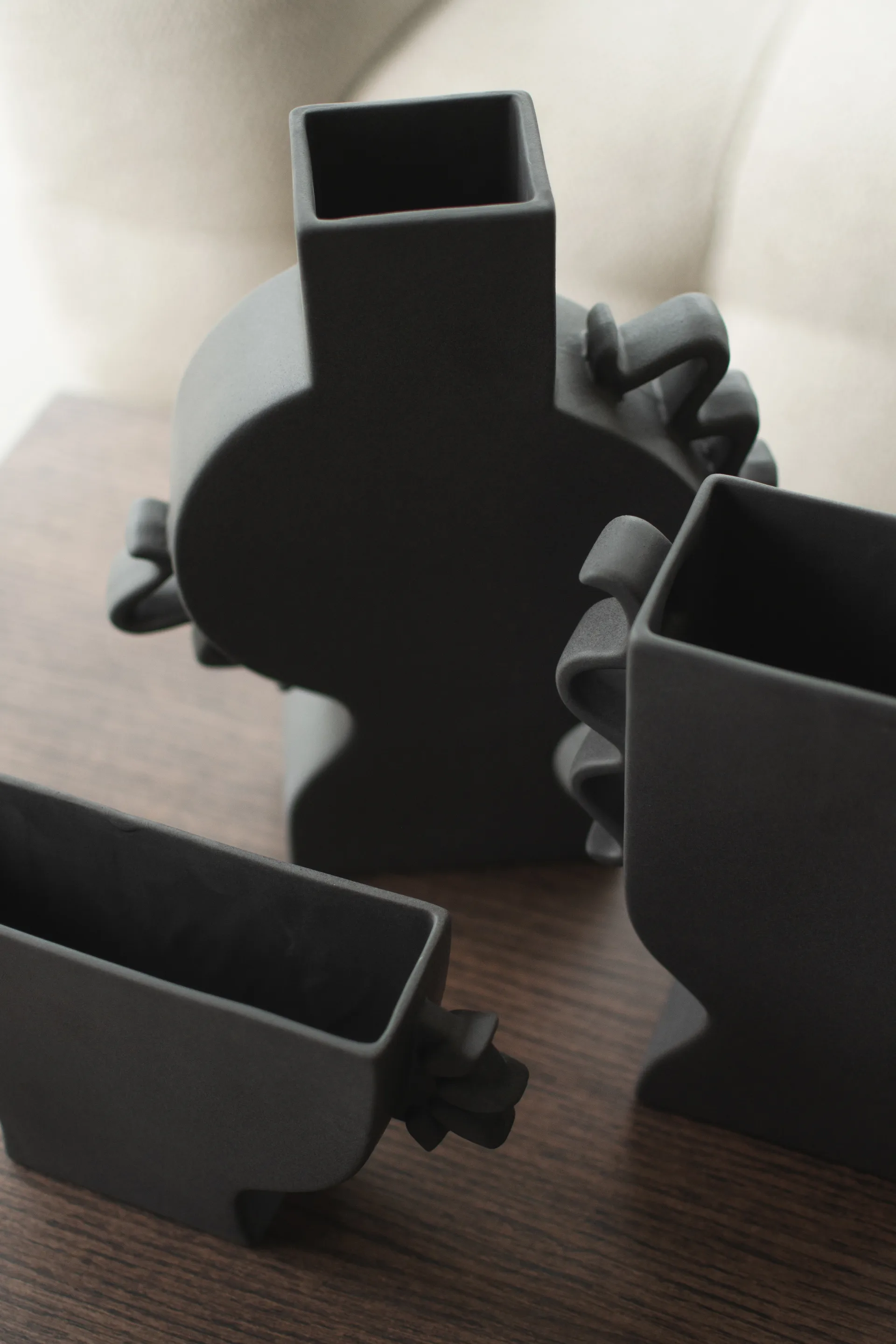 Flat vaso 33 cm, Preto DBKD