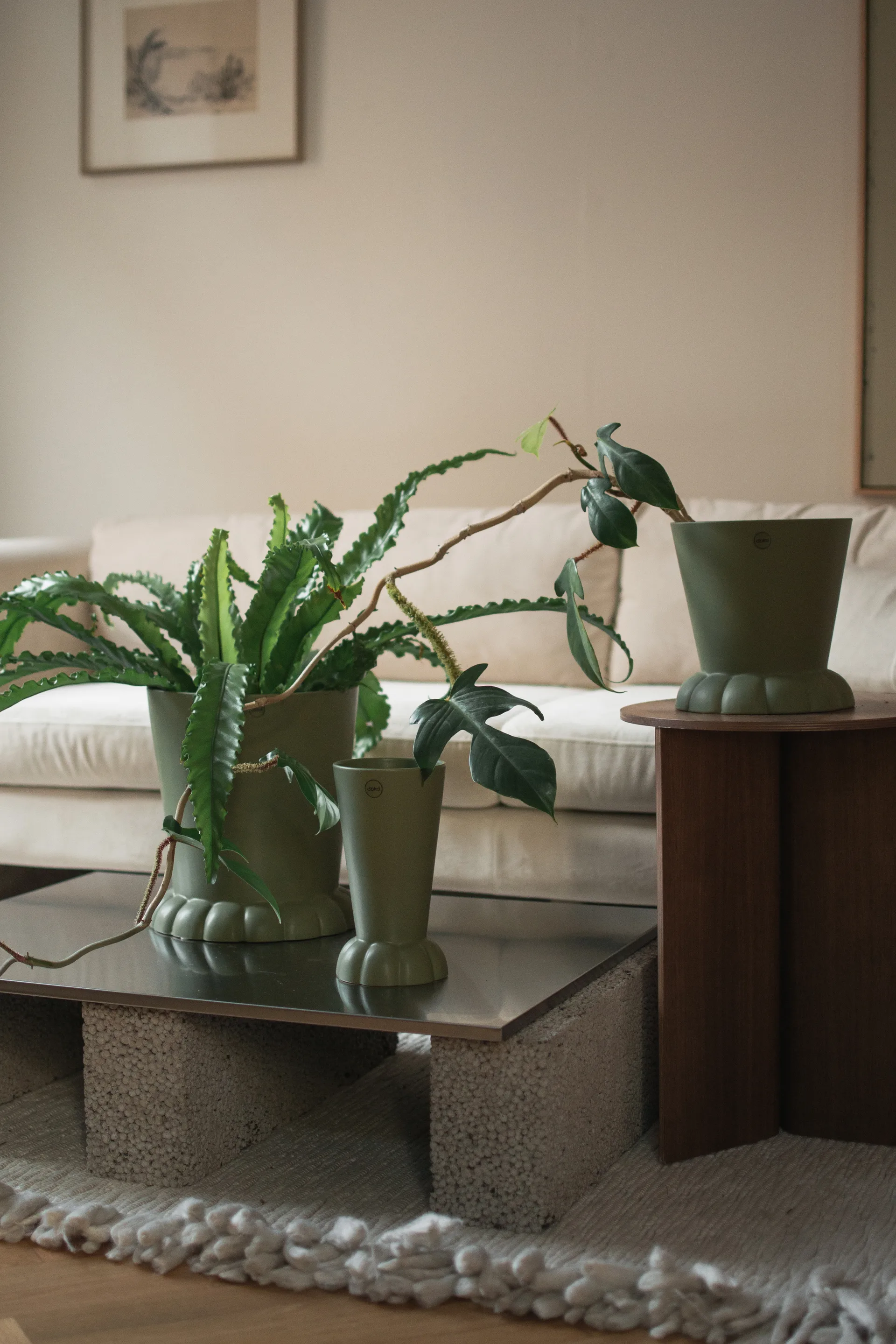 Flora vaso 22 cm, Green DBKD