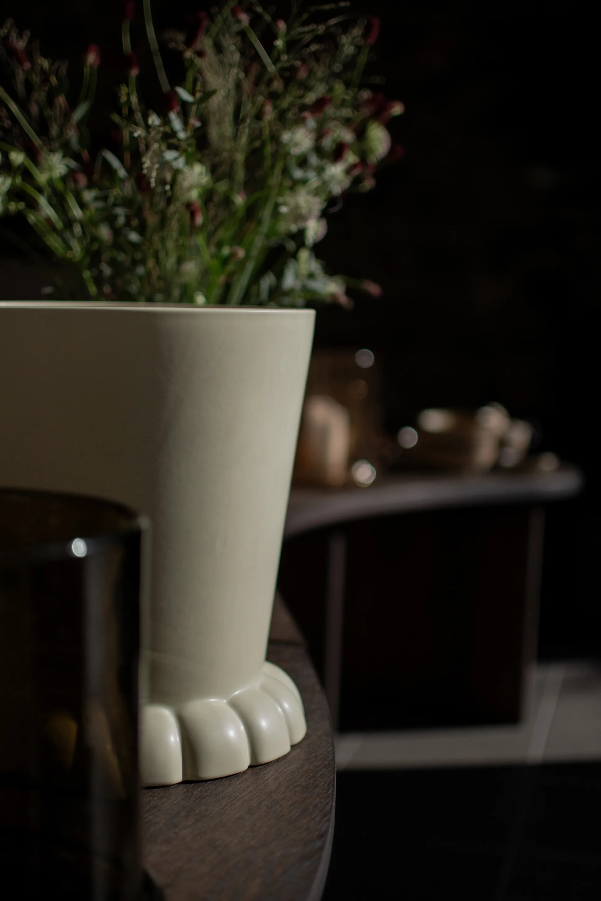 Flora vaso Ø25 cm, Creme DBKD