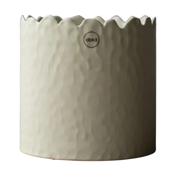 Flowery vaso Ø16 cm - Creme - DBKD