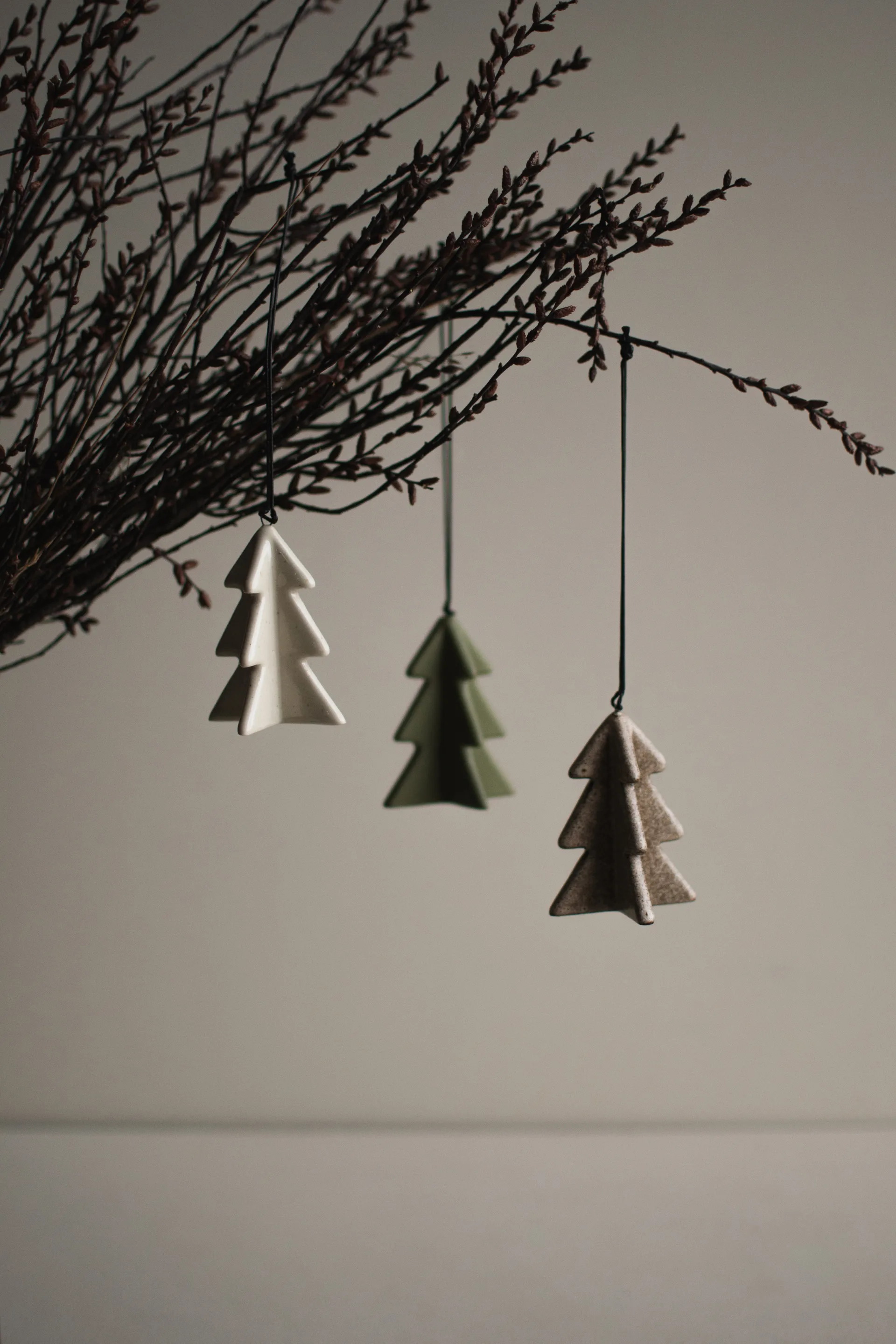 Hanging árvore de inverno 7 cm, Baunilha DBKD