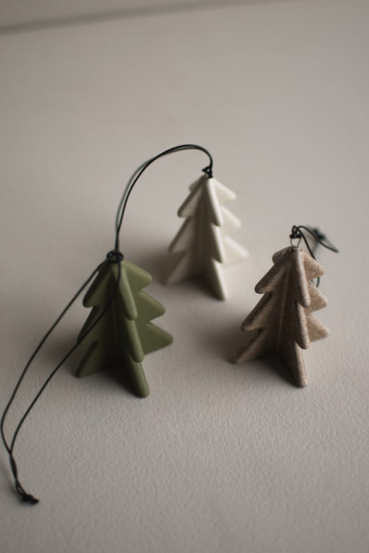 Hanging árvore de inverno 7 cm, Bege DBKD