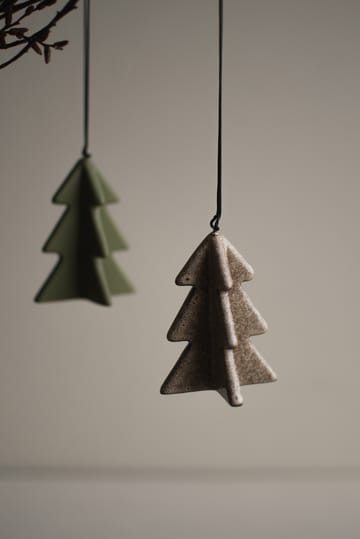 Hanging árvore de inverno 7 cm - Bege - DBKD
