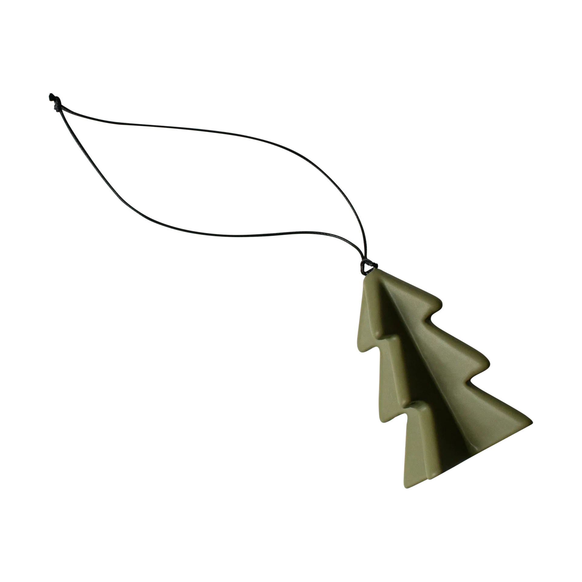 Hanging árvore de inverno 7 cm, Verde DBKD