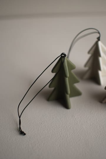 Hanging árvore de inverno 7 cm - Verde - DBKD