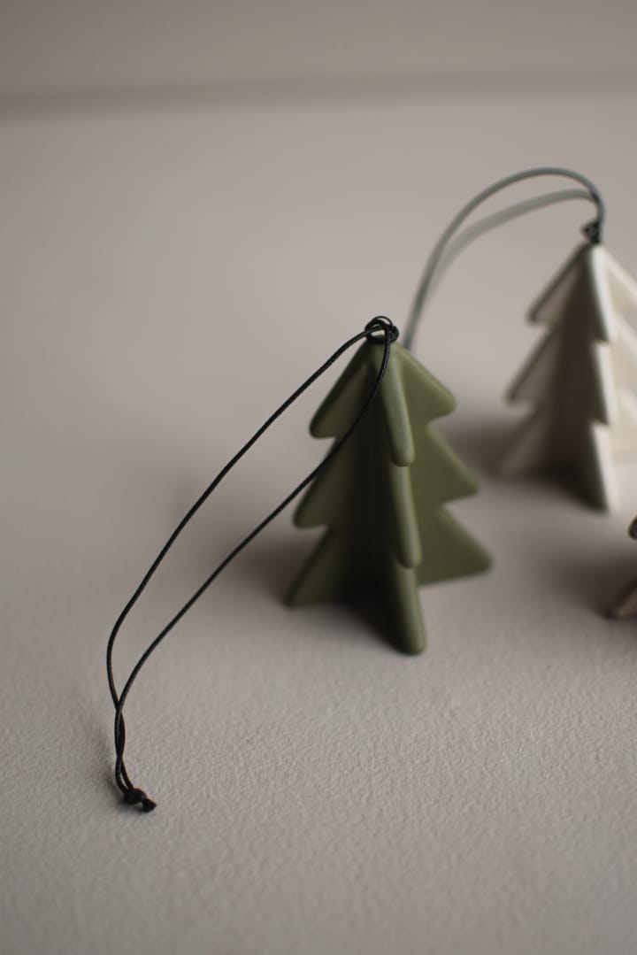 Hanging árvore de inverno 7 cm, Verde DBKD