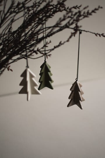 Hanging árvore de inverno 7 cm - Verde - DBKD