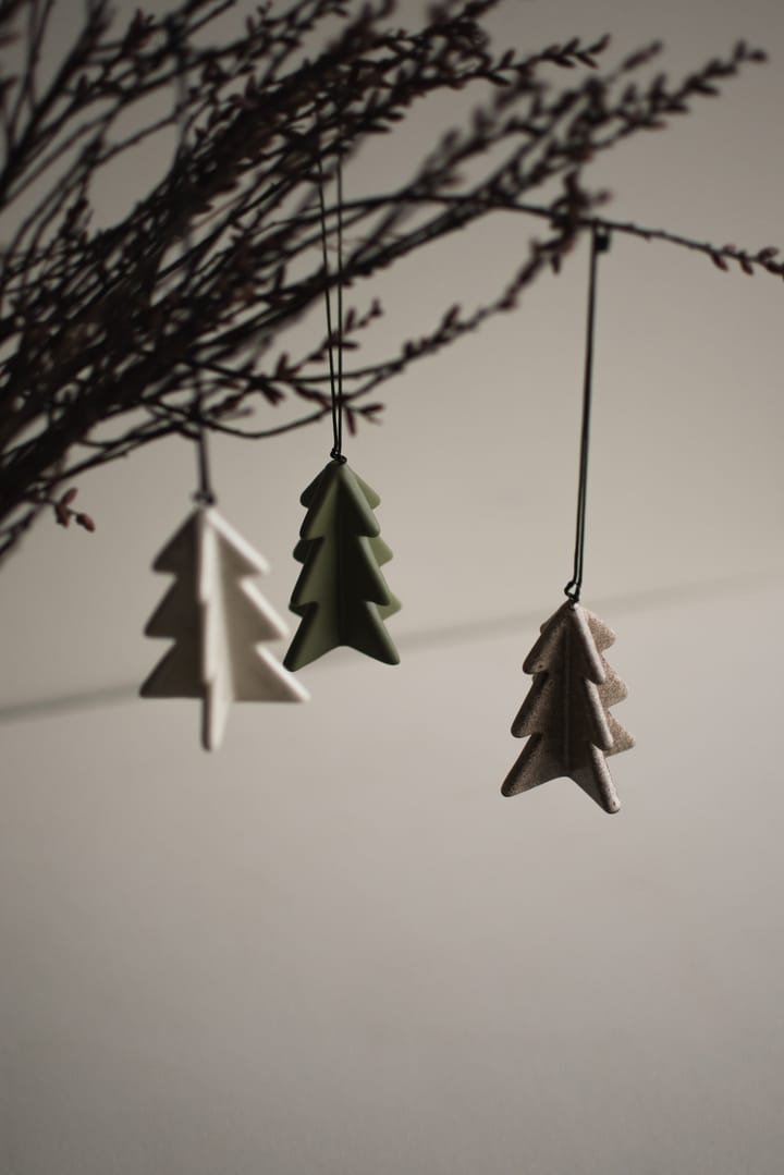 Hanging árvore de inverno 7 cm, Verde DBKD