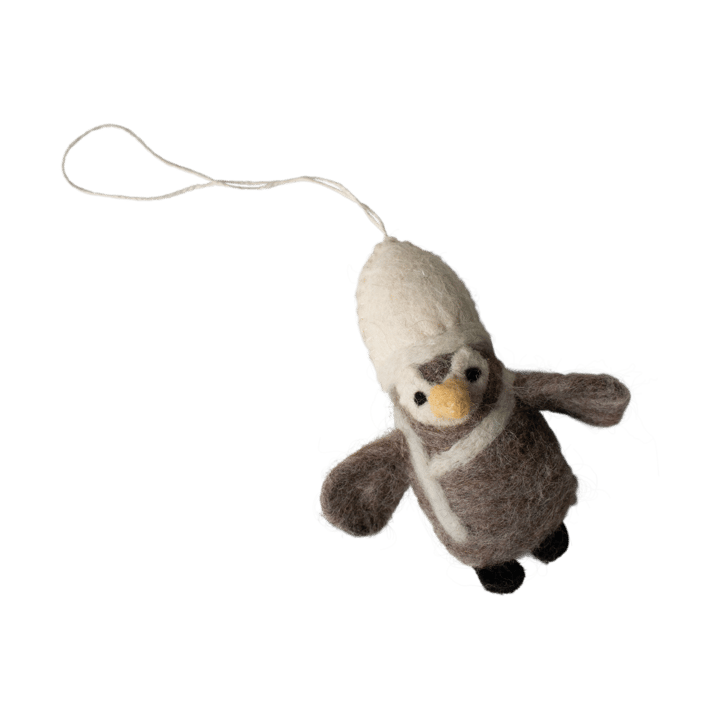 Hanging pendente decorativo em forma de pinguim - Bege-branco - DBKD