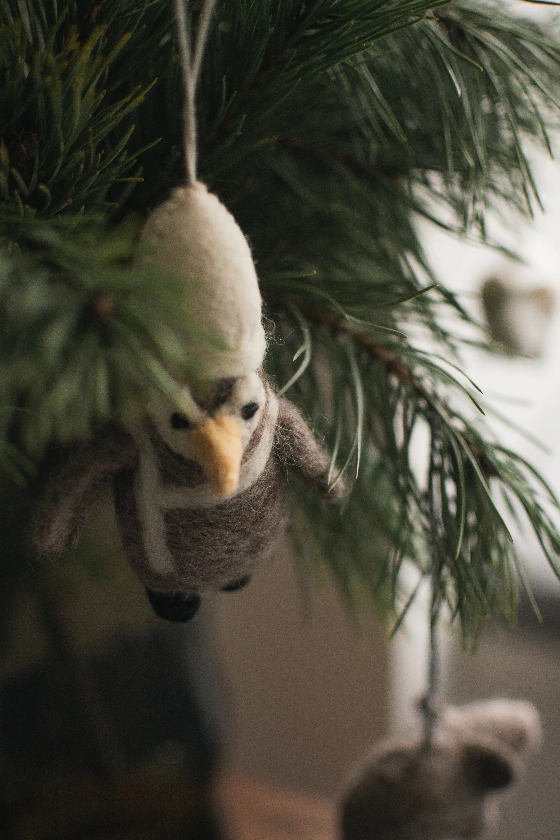 Hanging pendente decorativo em forma de pinguim, Bege-branco DBKD