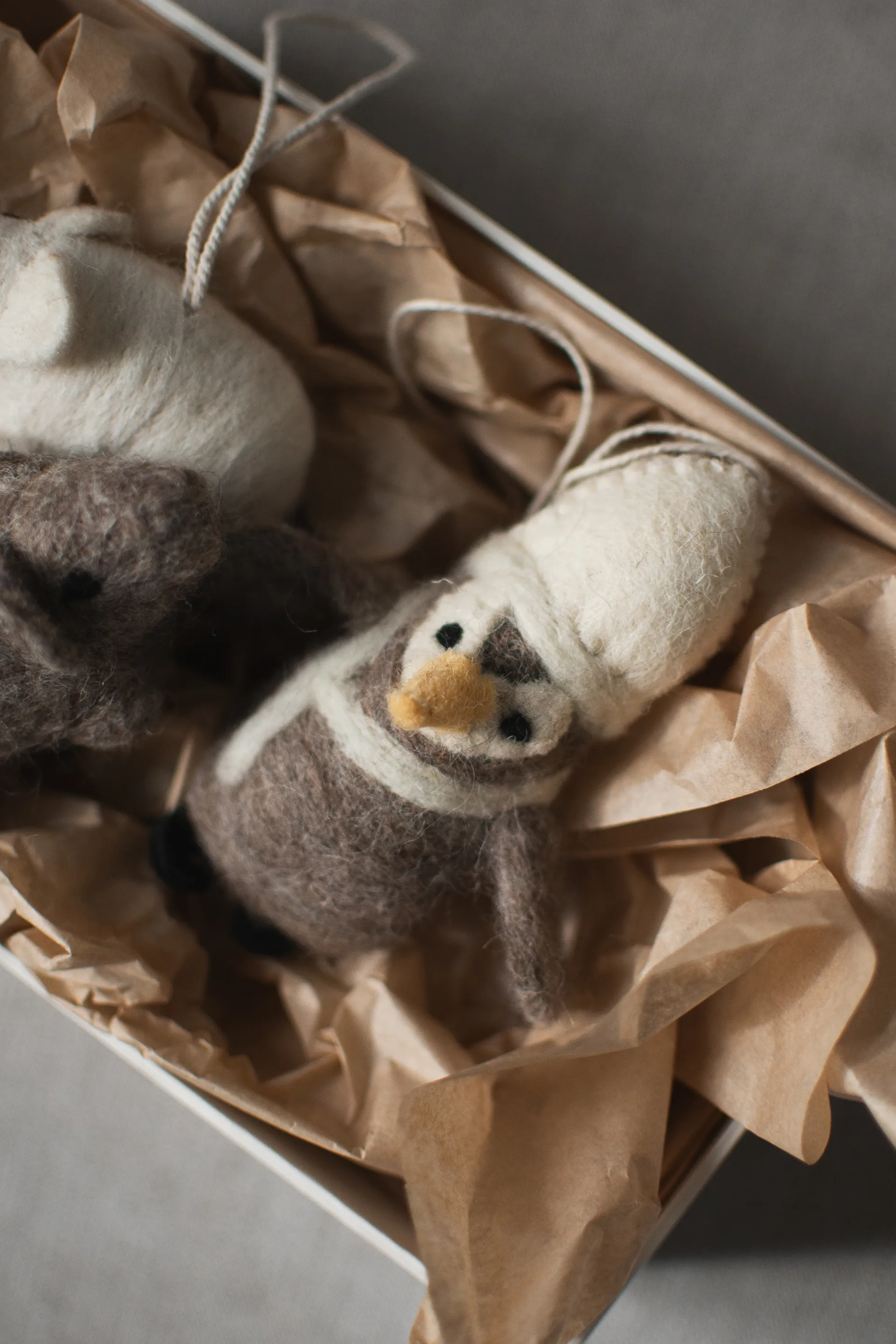 Hanging pendente decorativo em forma de pinguim, Bege-branco DBKD