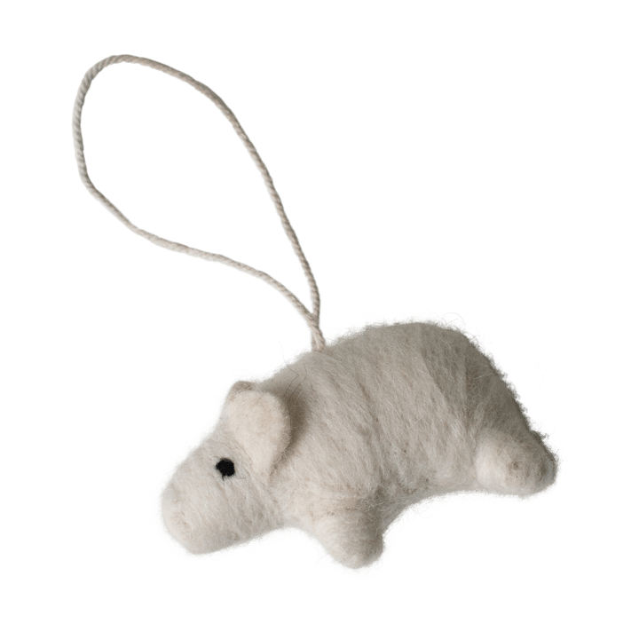 Hanging pendente decorativo em forma de porco - Branco - DBKD