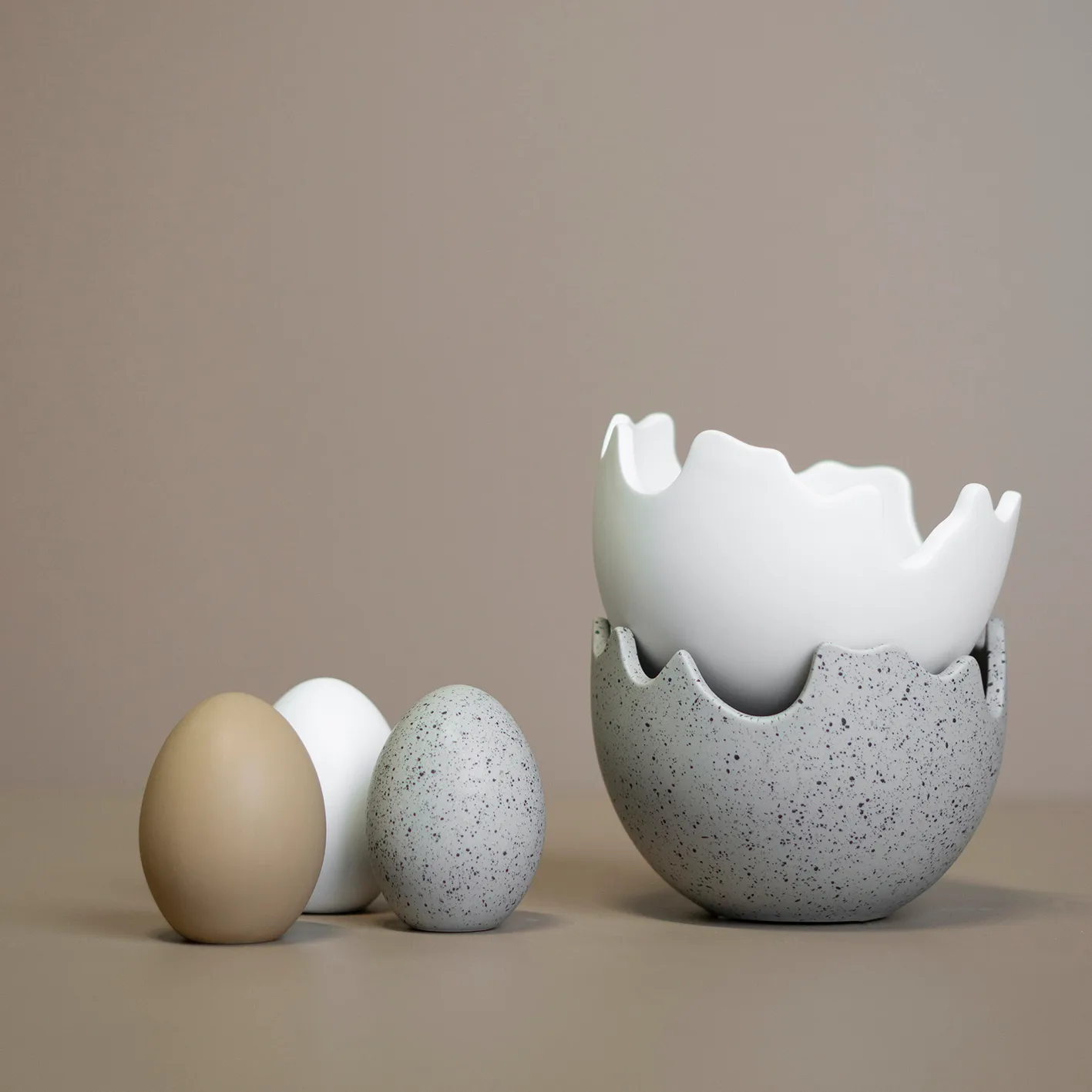 Happy Easter tigela casca de ovo large, Branco DBKD