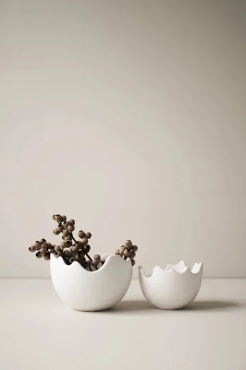 Happy Easter tigela casca de ovo pequena - White - DBKD