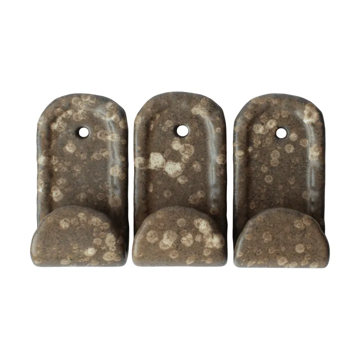 Hook ganchos 3-pack - Ponto castanho - DBKD
