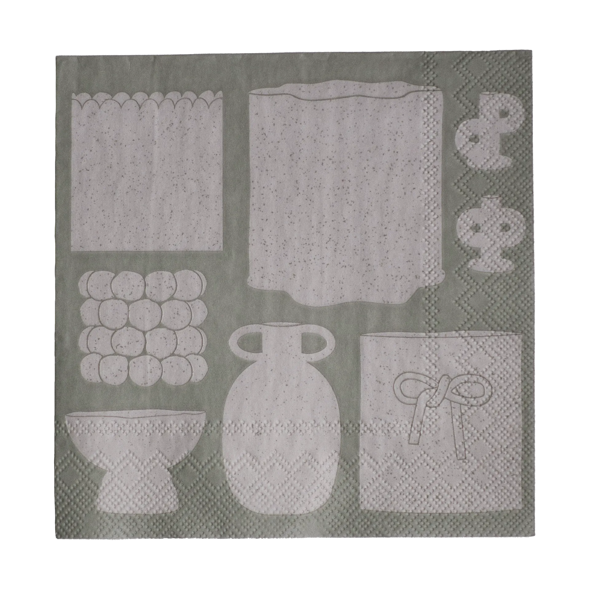 Illustration guardanapo de papel 33x33 cm 20 un., Beige DBKD